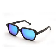Lentes de Sol Rusty Gainz Negro opaco Espejado Azul