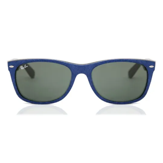 Anteojos de Sol Ray Ban New Wayfarer 2132 Azul tela 6239 55