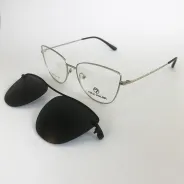 Anteojos Max Polar Magic 82 Clip On Cromado