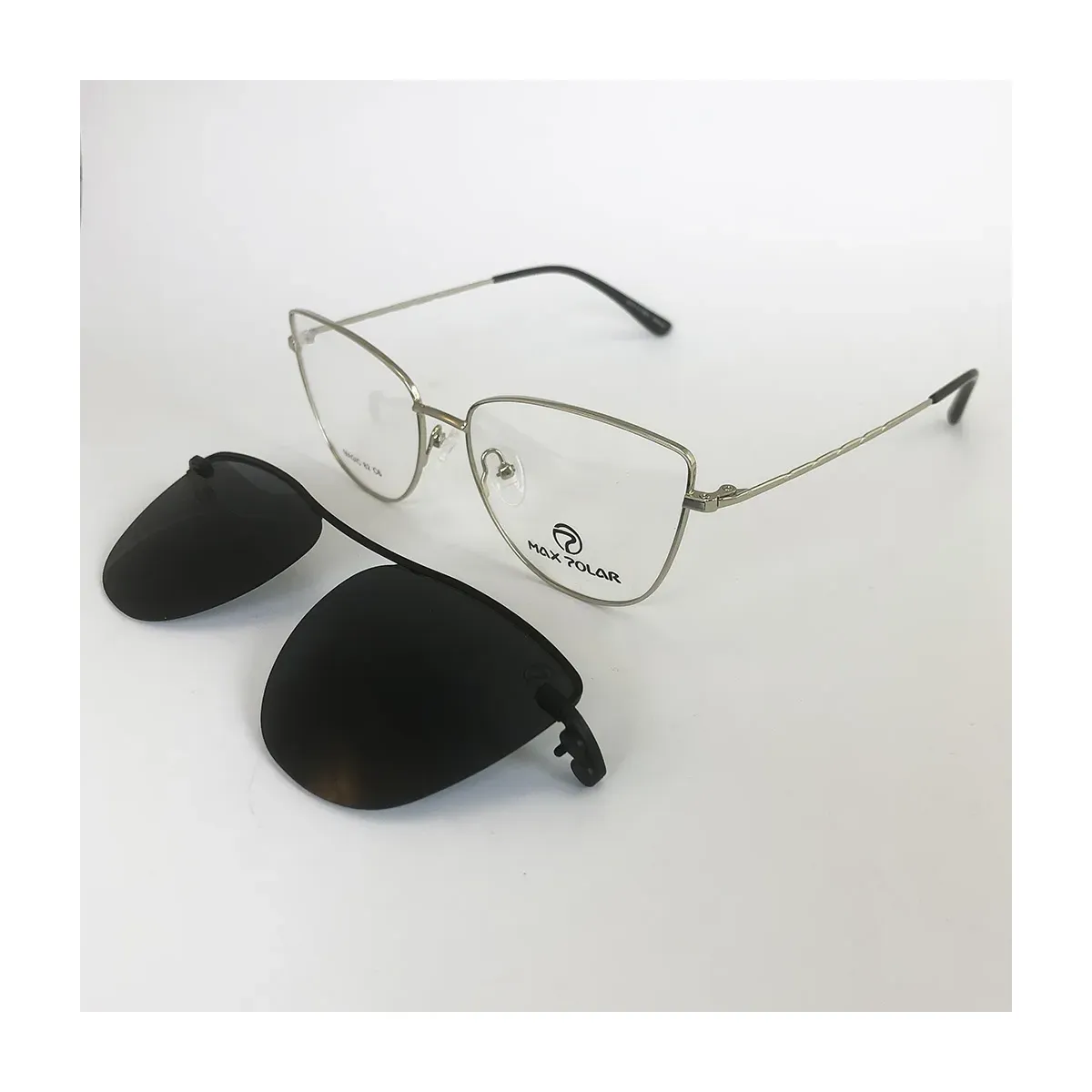 Anteojos Max Polar Magic 82 Clip On Cromado