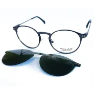 Anteojos Polar Clip On 416 gris