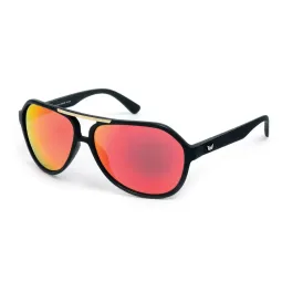 Lentes de So lVulk Don Letts Negro Espejado Rojo