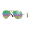 Comprar Anteojos Ray Ban Aviador 3025 espejado verde 9018C3 58