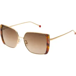 Anteojos de sol Las Oreiro 7353 2 semi espejado dorado