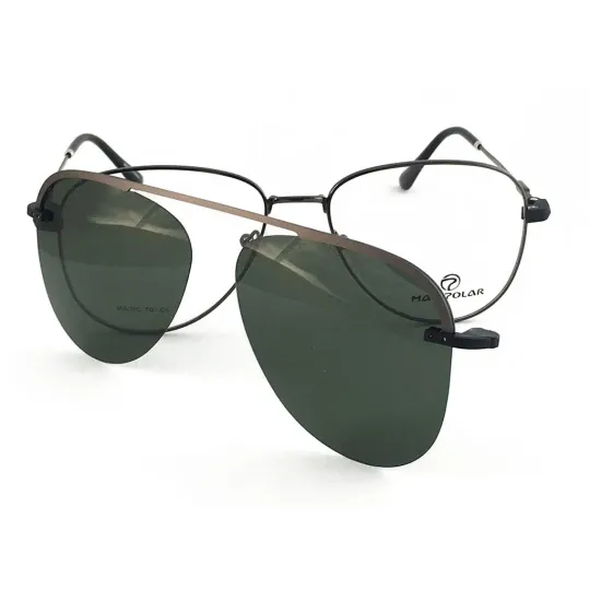 Anteojos Max Polar Magic Clip On 71 Negro 1