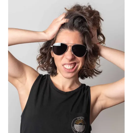 Anteojos de sol Reciclado Karun Huemul Cromado kaus0092