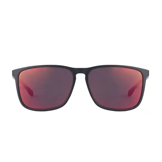 Lentes de Sol Rusty Roum Espejado Rojo