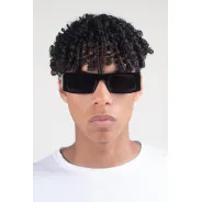 Lentes Anteojos de Sol Vulk 80s 1 Negro Brillo Polarizado