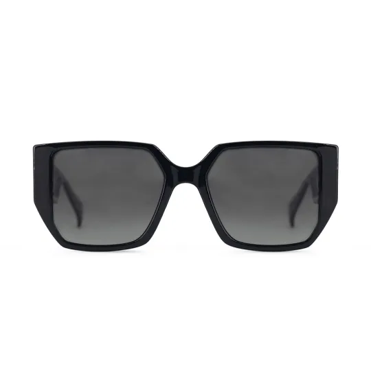 Anteojos de sol Vulk Wars Fly Sblk drt03 Negro Brillo Polarizado