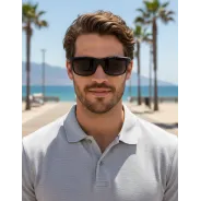 Anteojos de sol Cima Tour 10108 Negro Opaco Polarizado