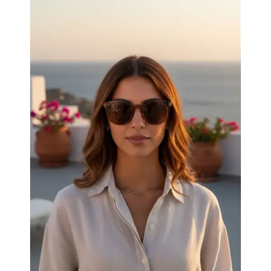 Lentes de Sol Rusty Etiquet Marron Polarizado