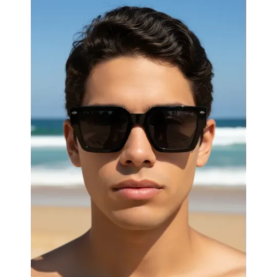 Lentes anteojos de Sol Mormaii 178 Negro Brillo a0201