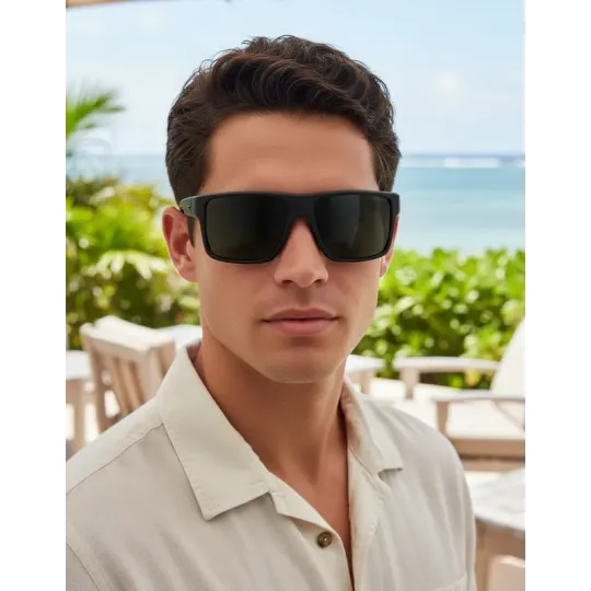 Lentes de Sol Mormaii Macau Negro Opaco Polarizado