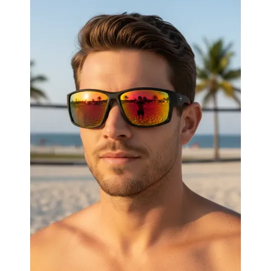 Lentes de Sol Mormaii Joaca 4 Espejado Rojo 3 Polarizado