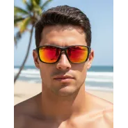 Lentes de Sol Mormaii Joaca 4 Espejado Rojo 3 Polarizado