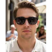 Lentes de Sol Rusty Gover Negro Opaco mblk s10