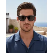 Lentes de Sol Rusty Gover Negro Opaco mblk s10