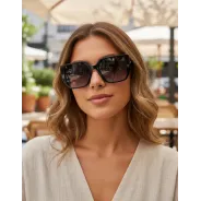 Anteojos de sol Vulk Wars Fly Sblk drt03 Negro Brillo Polarizado