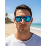 Lentes de Sol Rusty Roum Espejado Azul Polarizado