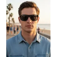 Anteojos de sol Reef 308 2 Negro Brillo polarizado