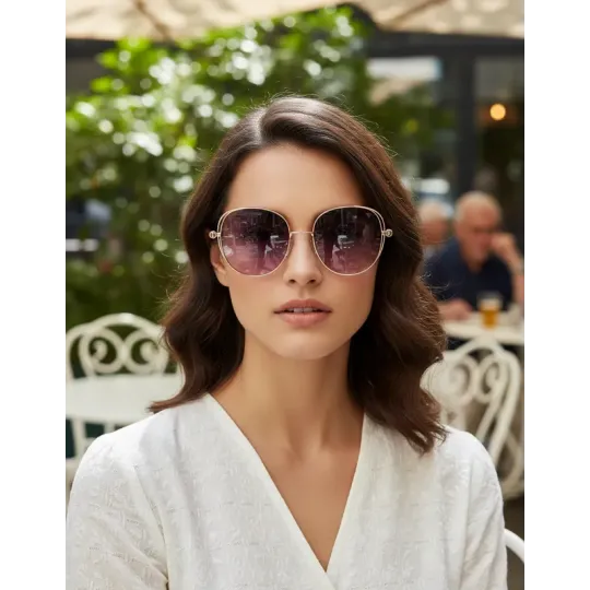 Anteojos de sol Valeria Mazza 7419 2 Dorado