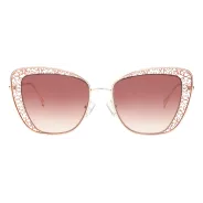 Anteojos de sol Valeria Mazza 7418 1 Dorado Lentes marrones