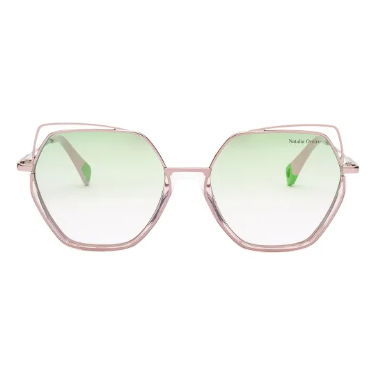 Anteojos de sol Natalia Oreiro 7431 1 Semi espejado verde