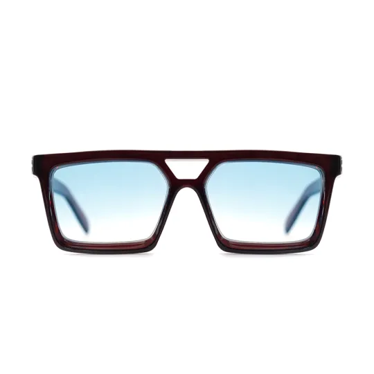 Anteojos de Sol Vulk Crimson Marron lentes celeste