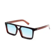 Vulk Crimson brown g blue Marron lentes celeste