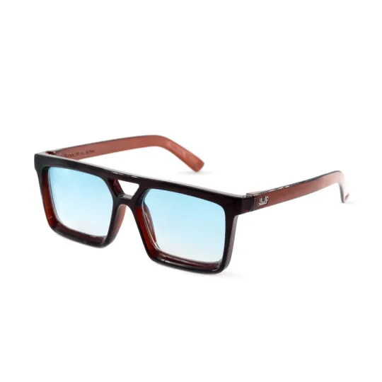 Vulk Crimson brown g blue Marron lentes celeste