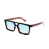 Vulk Crimson brown g blue Marron lentes celeste