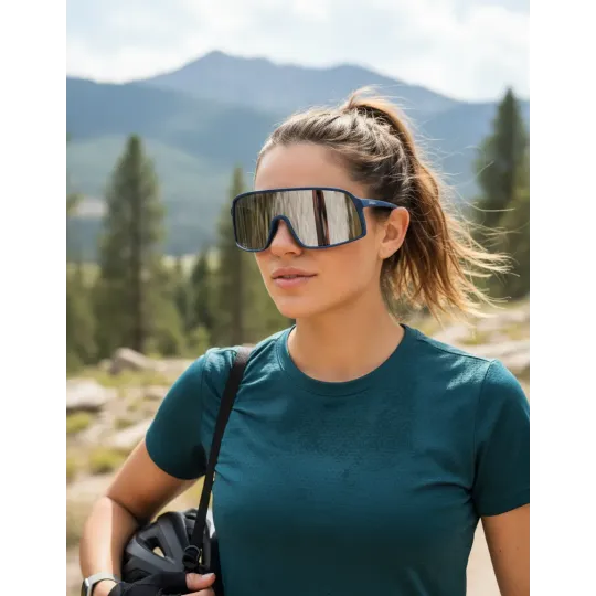 Gafas Anteojos de sol Orbital Zero lentes Espejado Azul