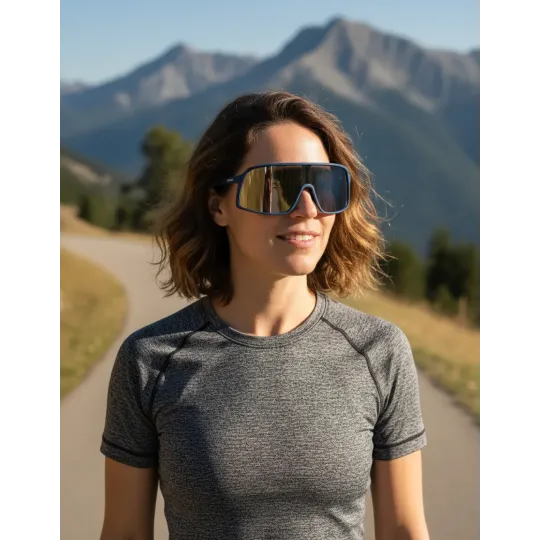 Gafas Anteojos de sol Orbital Zero lentes Espejado Azul