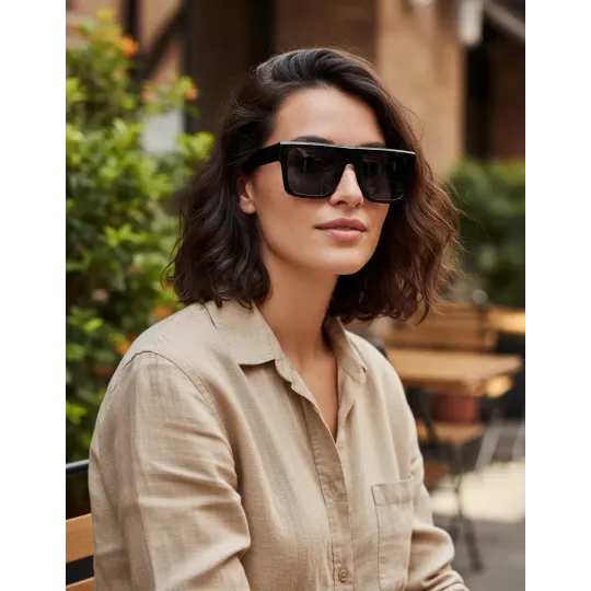 Anteojos de sol Orbital Eivissa Negro Opaco lentes gafas grandes