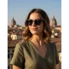 Anteojos de sol Orbital Brera Negro Brillo Gafas Grandes