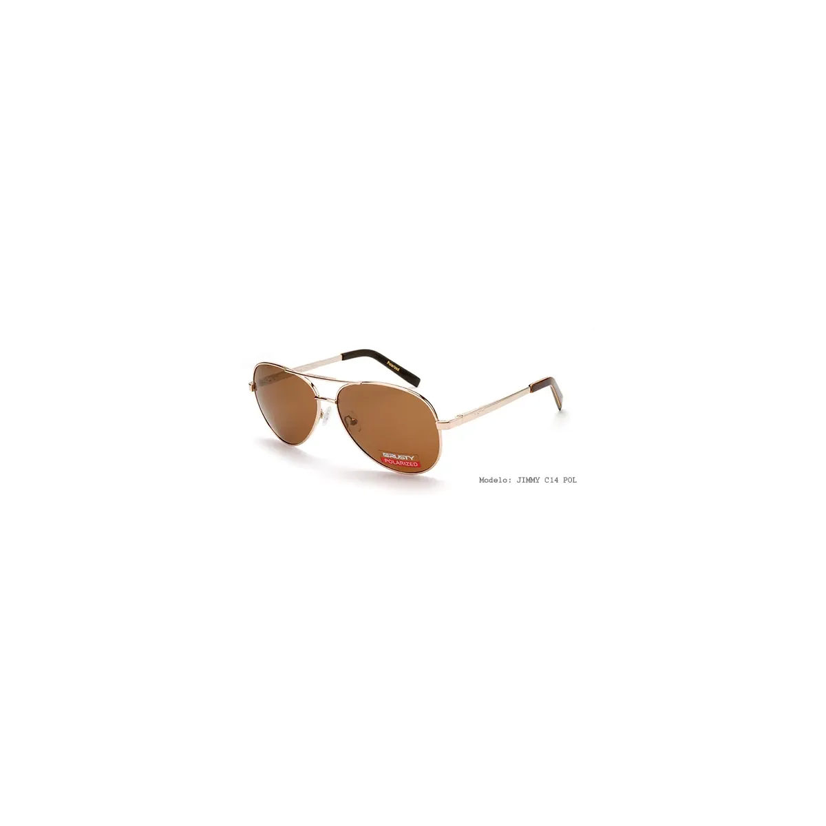 Rusty Jimmy Marron Polarizado gafas
